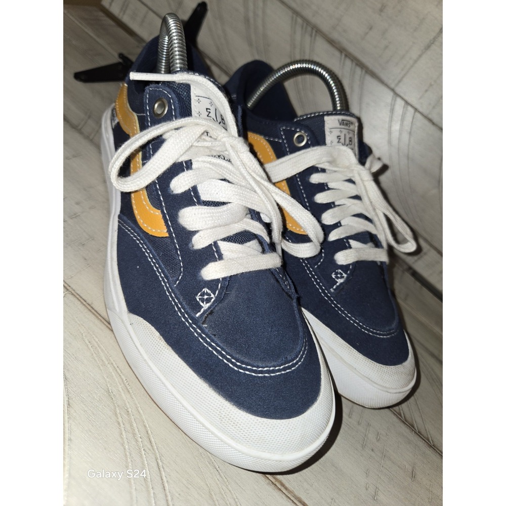 Vans Men's 7/Women's 8.5 Berle Navy Gold Elijah Waffle Blue Rare VN0A5JIJNGL